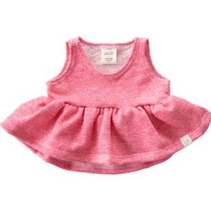 Lulu + Roo Rasberry Sparkle Peplum Top